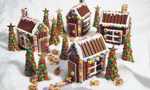 However, don't neglect to decorate it with icing and M&Ms. Now that's a town that's good enough to eat.