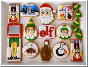 Yes, they have cookies relating to Elf. Sure they're professionally made. But I had to show these.