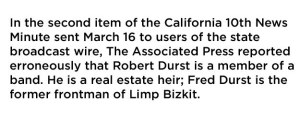 I can totally see where this paper is coming from. And yes, the Associated Press can make mistakes, too.