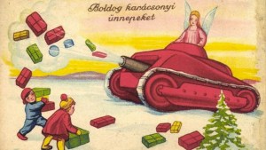 After shooting presents from a tank is much more efficient. Still, this just strange to me.