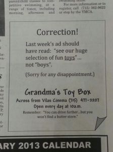 Love how they said, "Sorry for any disappointment." Never underestimate how typos can really screw things up.