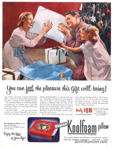 From Bob Canada: "This poor family of wretches has apparently been without proper head support for a very long time. Dad's positively in ecstasy as he paws at that new pillow. Little Suzie is even ignoring her brand new doll so that she can cop a feel off of that stuffed sack of Nirvana."