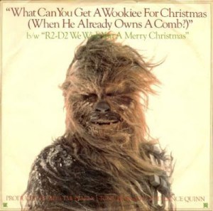 Yes, they did songs like these back in the day. They even had a Star Wars Christmas special. Still, this cover of Chewbacca is hilarious.