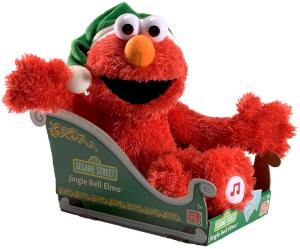 Elmo sing you "Jingle Bells" to spread Christmas cheer. Children love Elmo because he's fuzzy and cute. Though Elmo is super annoying.