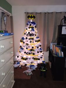 This one has the bat symbol all over it. I'm sure someone would want to do this for the holidays.