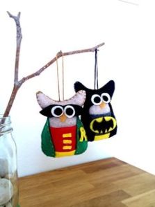 Sure a bat and a robin would've been more appropriate. But even I have to concede that these are adorable.