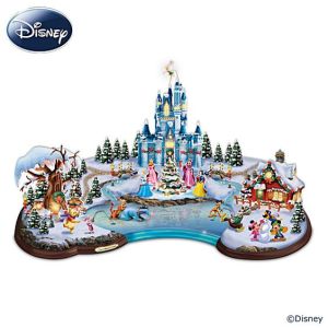 They have a lot of these types of displays from Disney. This one features a frozen pond which you won't see at the Disney parks in this country.