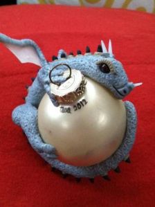 This one is of Norbert the Norwegian Ridgeback which Hagrid got in the first book. They had to have the little guy sent away. Later had name changed to Norberta.