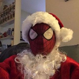 Now that's clever. Yeah, Spidey Claus isn't the kind of Santa you should mess with. If you don't want to be in a sticky bind afterwards.