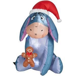 Though he may not always show it. But you have to love Eeyore's Santa hat though.