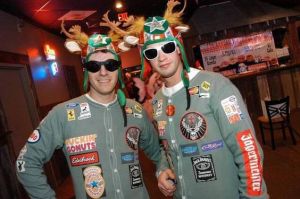 Like how these guys are dressed as race car drivers. Not that I'm a fan of NASCAR (I'm not).