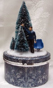 Yet, he's standing up from a chair. Must be in an Enterprise holosuite if you ask me.