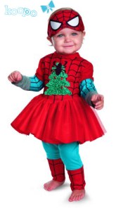 This one even features a Christmas tree as well as green sleeves and tights. So cute.