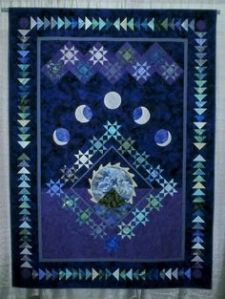 Well, this one surely has the moon phases and the dark sky. Love the snowflake stars.