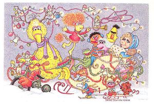 This one has Sesame Street, the Muppets, and the Fraggles. Not very familiar with the Fraggles.