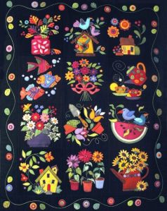 Well, this one has a lot of summer motifs. Love the flower bouquet.