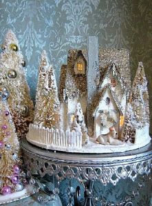 This one certainly does, and gold glitter, too. Goes well with the decor on this. 