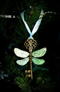 The flying keys were in the dungeon where the sorcerer's stone was being held. Yet, Harry spotted the one with the broken wing.