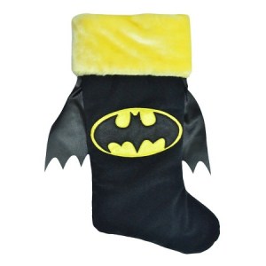 Because it just wouldn't be a Batman stocking without it. Same goes for the gold fuzzy top.