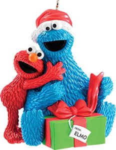 Hope Elmo gave him an assortment of Christmas cookies. Because we all know what Cookie Monster appreciates.