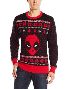 This one has Deadpool's face at the center. But it's in black and red as he'd prefer it.