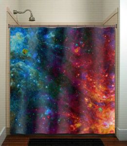 I bet any money that Dr. Neil Degrasse Tyson has a shower curtain like this in his bathroom. Or he'd want to have one like this.