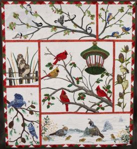 And here we come to birds at the feeder. Hope the cardinals and the blue jays can watch out for the owls.