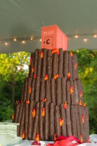 This one is topped with an outhouse which I think is hysterical. Though it's also disturbing since Texas has experienced a lot of wildfires lately.