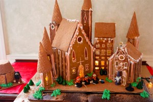 This one even includes a little Hagrid's hut, too. Not as intricate as some of the ones I've seen, but nonetheless charming.