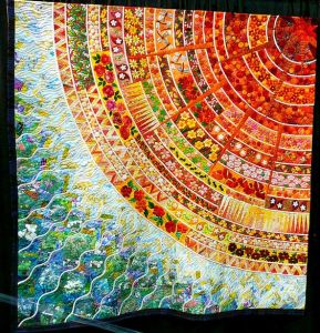 As you can see within the embroidered strips. All in all, this is beautiful.