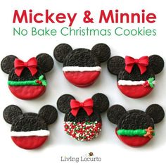 Each of these is decorated in a respective fashion. Be sure to use small Oreos for the ears.