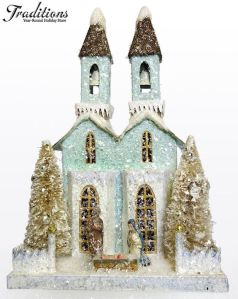 This one even has a nativity scene to it, too. Like the golden trees.