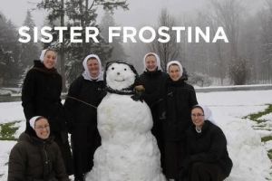 Well, she's created by a group of nuns and in a nun's habit. Who says nuns don't have their fun?