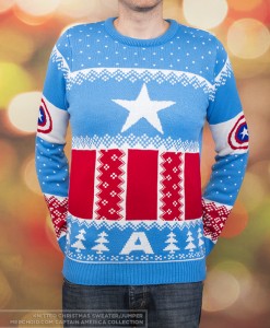 This one is light blue with patriotic designs. Just as Captain America intended.
