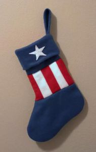 This one has a star and stripes like Captain America's shield. Still, if there's anyone in the Avengers who should get something for Christmas, it's Cap.