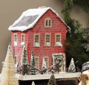 Sure it's large, but it looks like some rustic lodge. Like the trees and wreath on this.