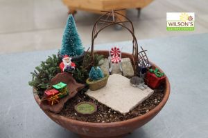 This one has Santa, two presents, and a candy cane chair. Doesn't seem like much, but it'll do.