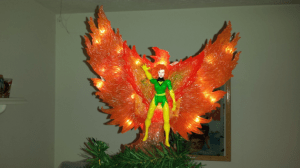 This one also lights up a well. And it has Jean Grey in front of the phoenix to demonstrate her power.
