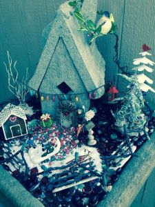 This one even has a gingerbread house as well as fairies in the snow. So lovely.