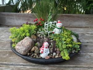 Because the snowmen don't seem to be near any snow. Yet, they seem to exist.