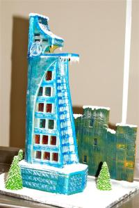 This is Stark's main headquarters. Like how it's a brilliant blue. The windows aren't too bad either.