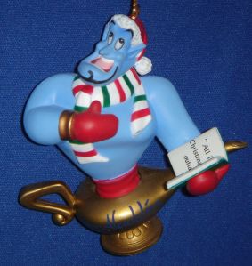 Then again, the Genie always likes to show off his talents. Though I'm sure it's very unlikely Christmas is celebrated where he's at.