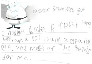 No, kid, you don't want 5 feet long hair. Because you'd probably have to spend a lot on hair care products and hours brushing it.