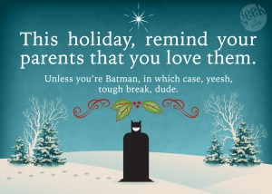 Because we all know that his parents were killed in front him when he was a kid. It's not surprising that this billionaire was so messed up from it.