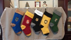 Aside from the black Hogwarts one, each stocking represents a house. Choose the one that suits you best.