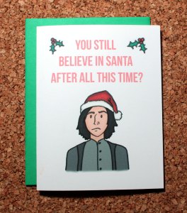 I'm not sure if he even does because I have a hard time picturing it. But this is a good card.