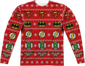 There's a different Justice League symbol for each row. Yet, it's in a nice red backdrop.