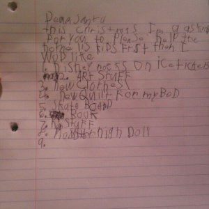 Sure the kid may want Santa to help the homeless. But everyone has a list of their own toys.