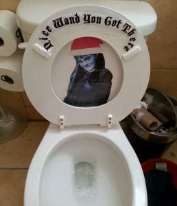 My guess is that she doesn't really mean, "wand" here. Still, she's a teenage ghost, what do you expect?