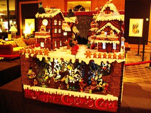Yes, it's the gingerbread version of the street you see in the movie. Yet, they have fraggles underground which weren't featured.